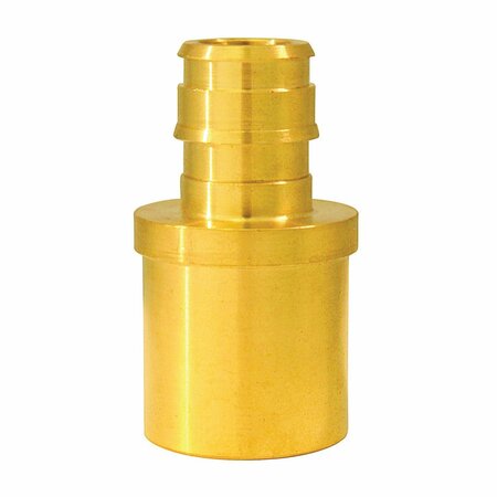 CONBRACO Apollo Valves ExpansionPEX Series Reducing Pipe Adapter, 1/2 x 3/4 in, Barb x Male Sweat, Brass EPXMS1234